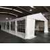 GAZEBO 6x12 in PVC GOMMATO FINESTRATO CON INGRESSI 